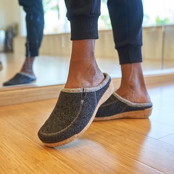 Dámské Clogsy Birkenstock Wool Do Clog Černé | CZ 304XYU
